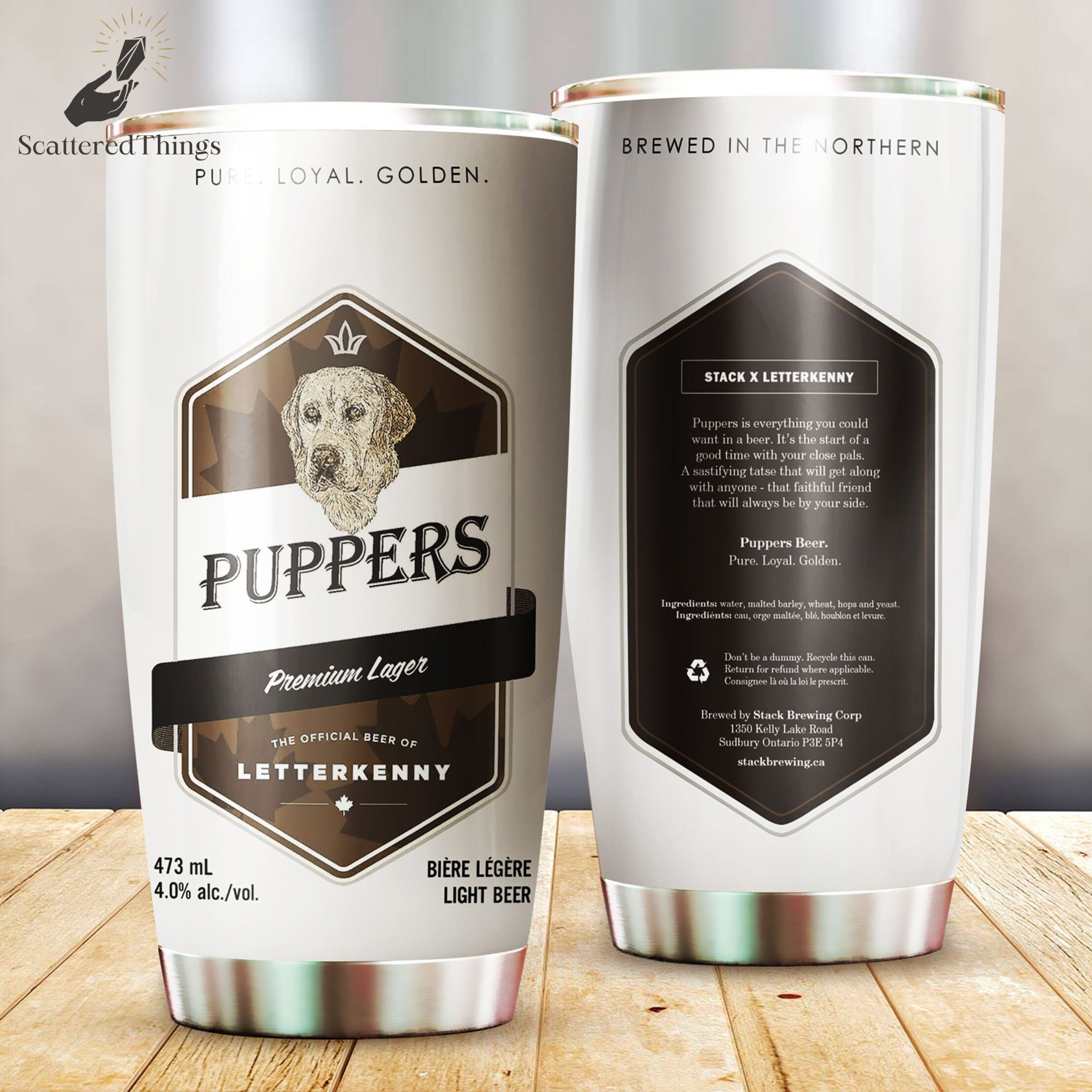 Letterkenny Puppers Premium Lager Beer Tumbler Pitter Patter Etsy