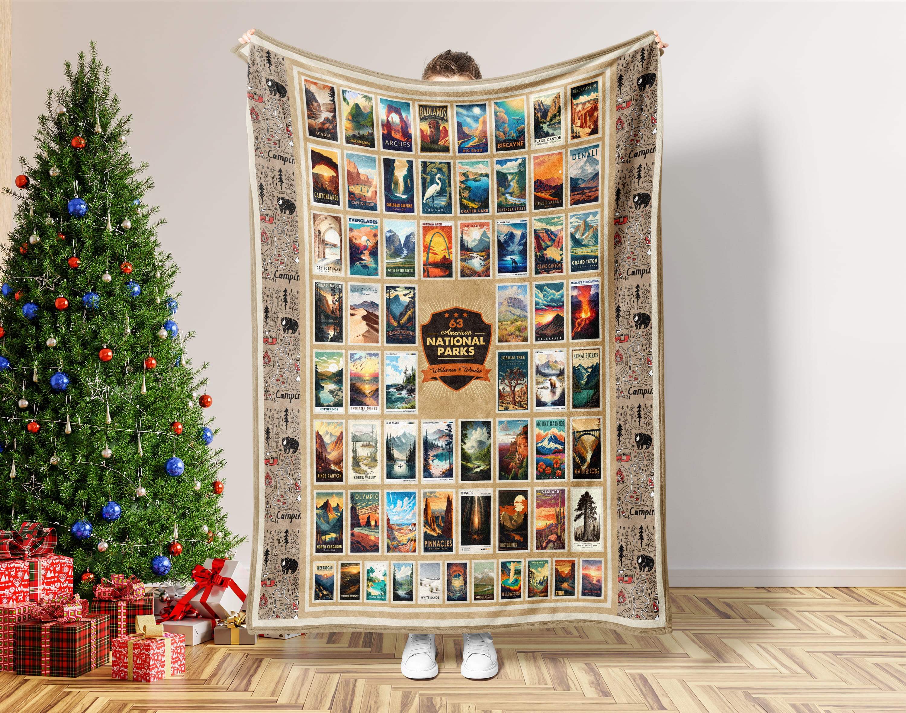 63 American National Parks Blanket US National Park Blanket
