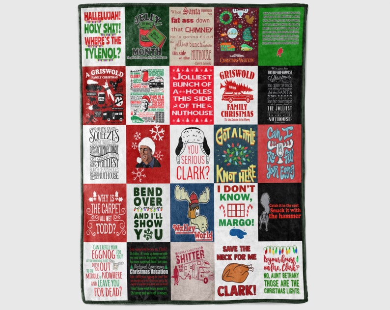 Christmas Vacation Blanket, National Lampoons Blanket, Griswold Family