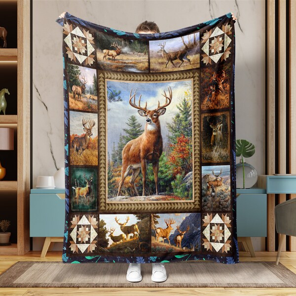 Deer Blanket Etsy