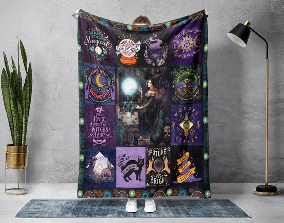 Magic Witch Blanket Halloween Witch Blanket Magical Blanket