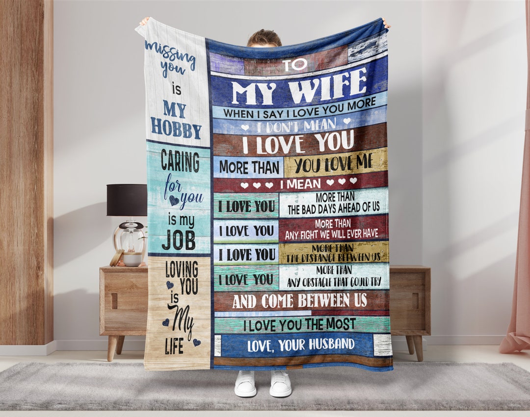 To My Wife Blanket, Letter to Wife Blanket, Love Letter Blanket, Wife
