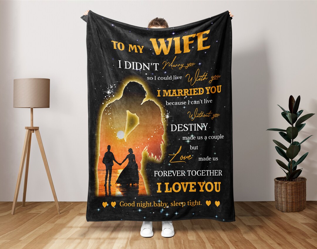 To My Wife Blanket From Husband, Letter to Wife Blanket, Love Letter