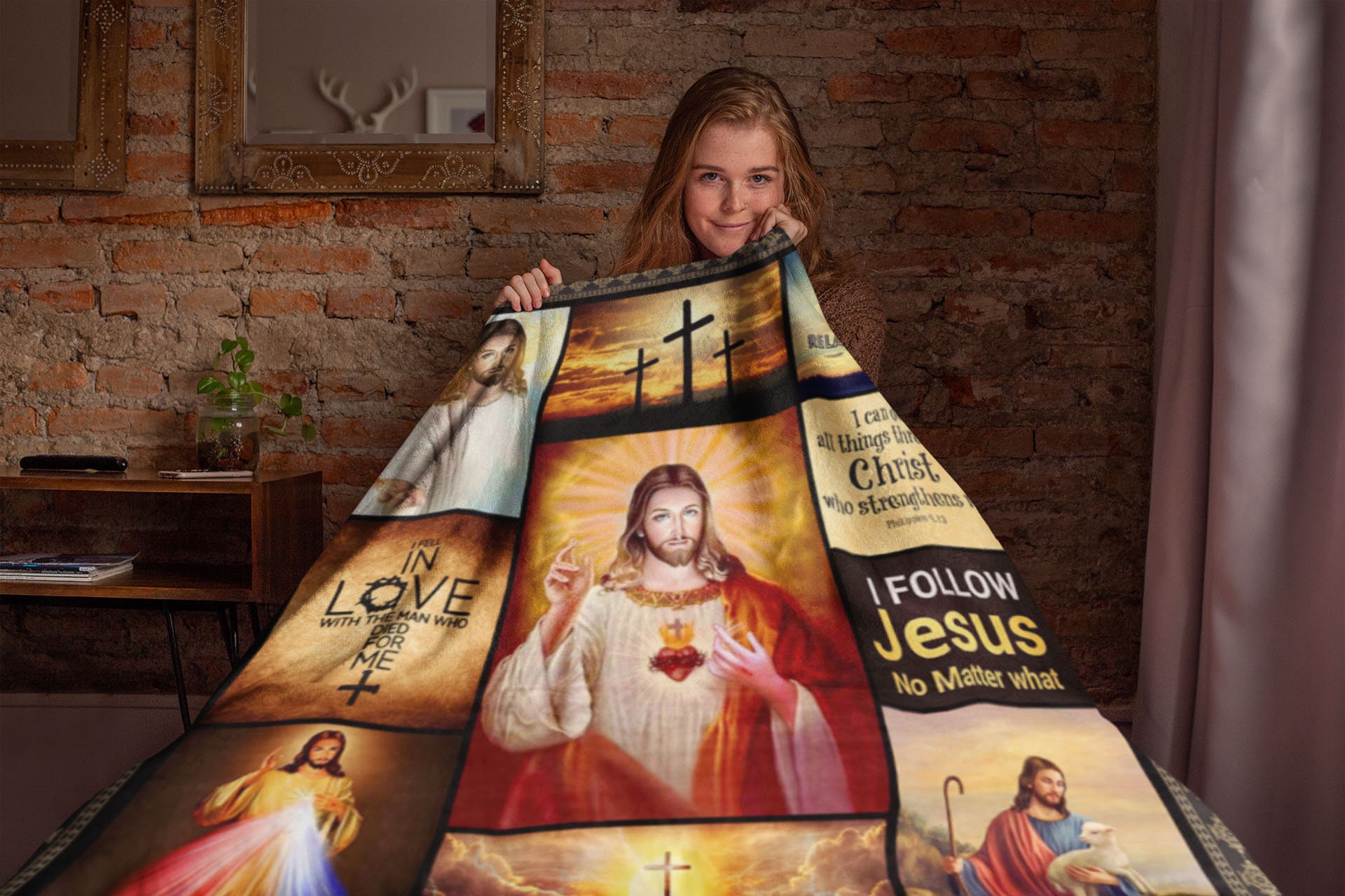 Jesus Christ Blanket, God Blanket, Christian Blanket, He is Risen