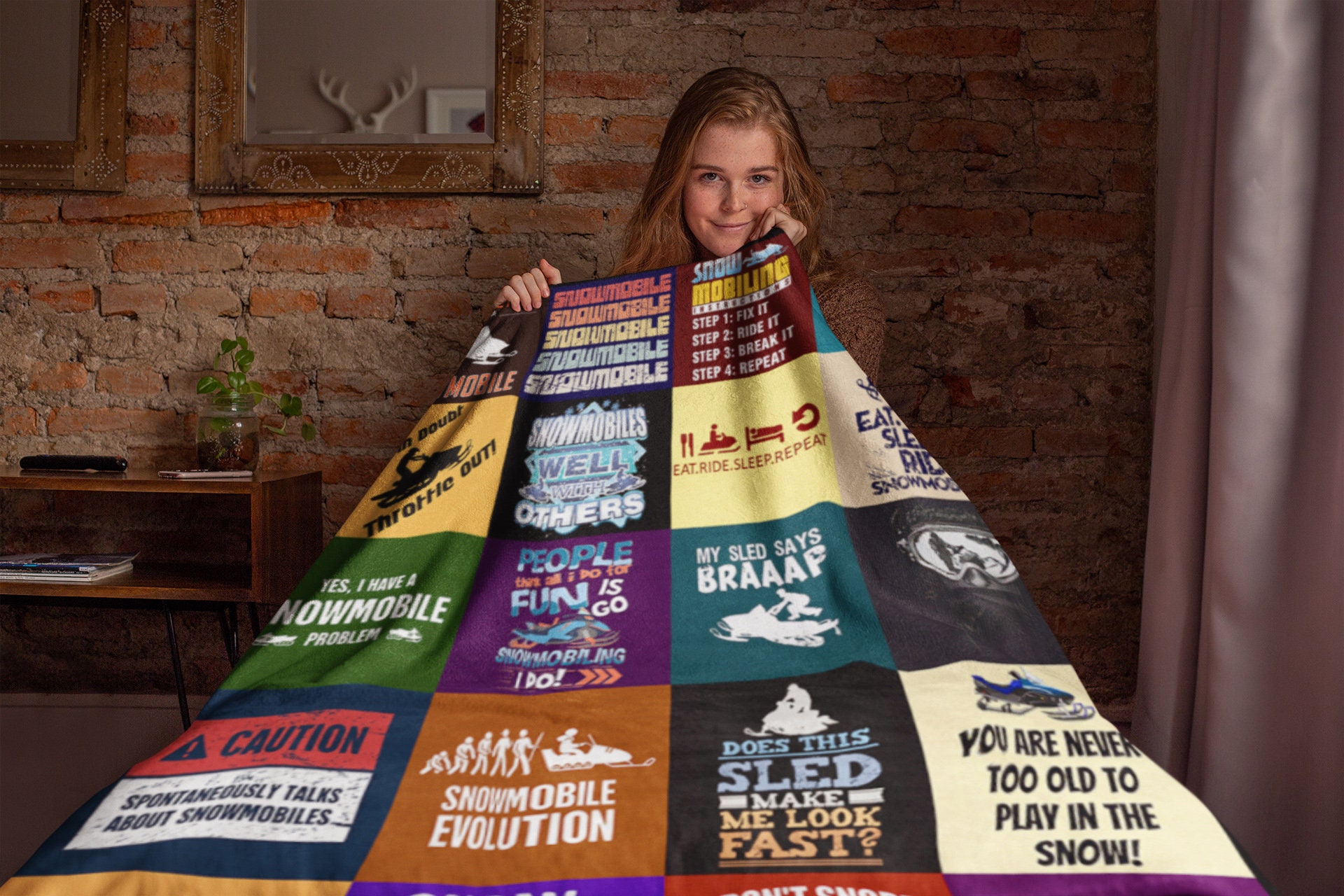 Snowmobile Blanket, Snowmobiling Blanket, Snowmobile Life Blanket