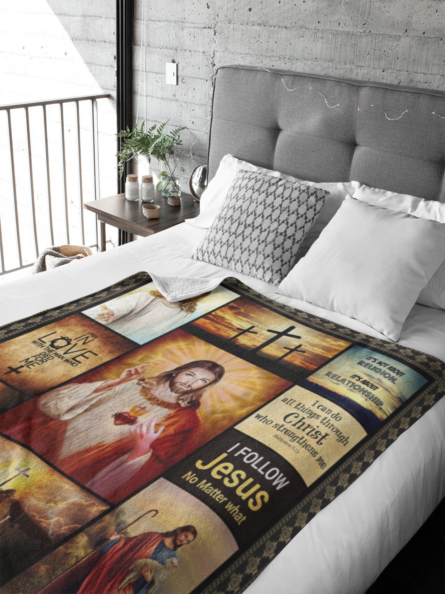 Jesus Christ Blanket, God Blanket, Christian Blanket, He is Risen