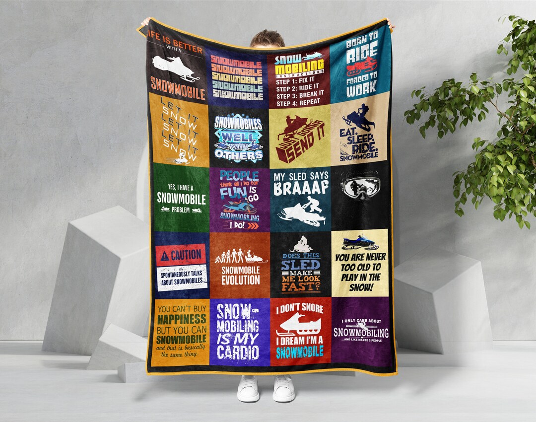 Snowmobile Blanket, Snowmobiling Blanket, Snowmobile Life Blanket