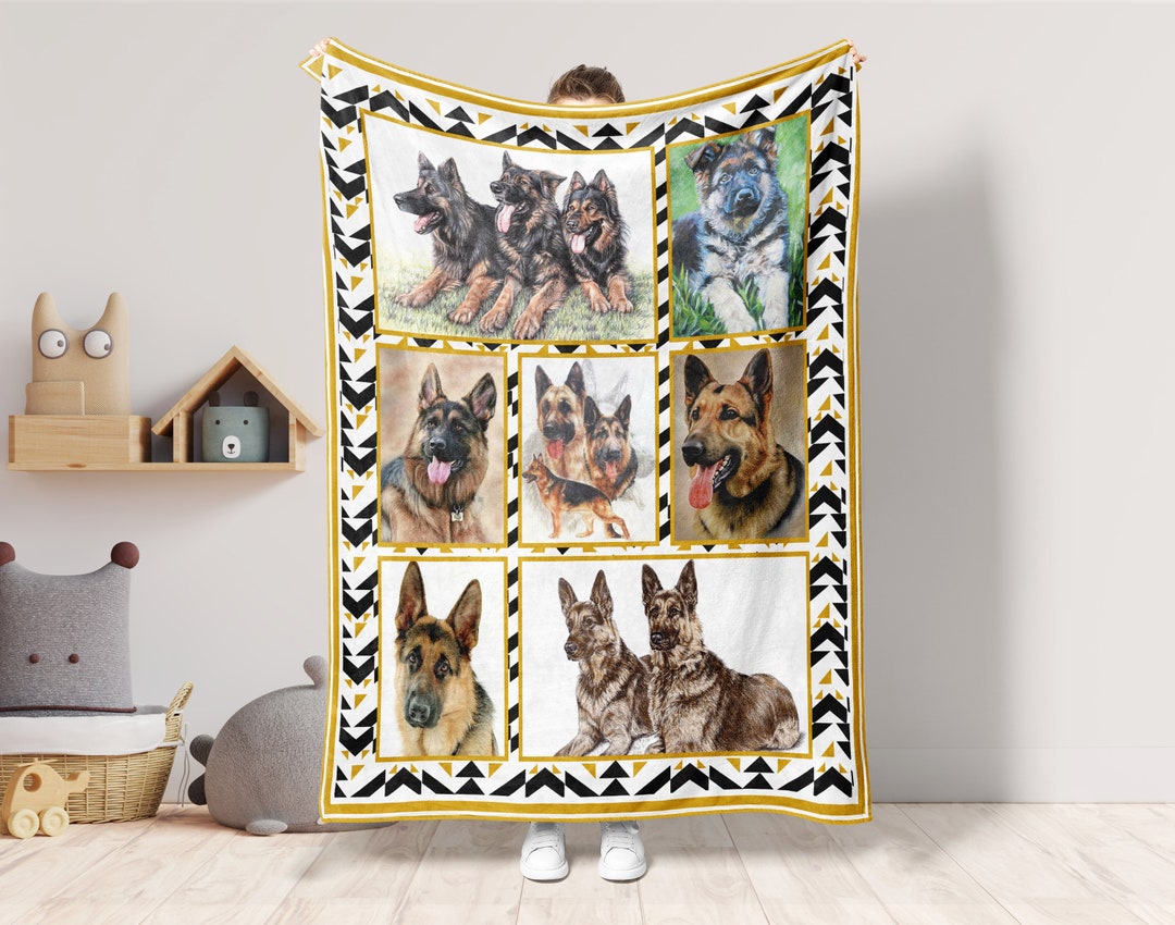 German Shepherd Blanket, German Shepherd Mom Blanket, German Shepherd Lover Blanket, Dog Blanket