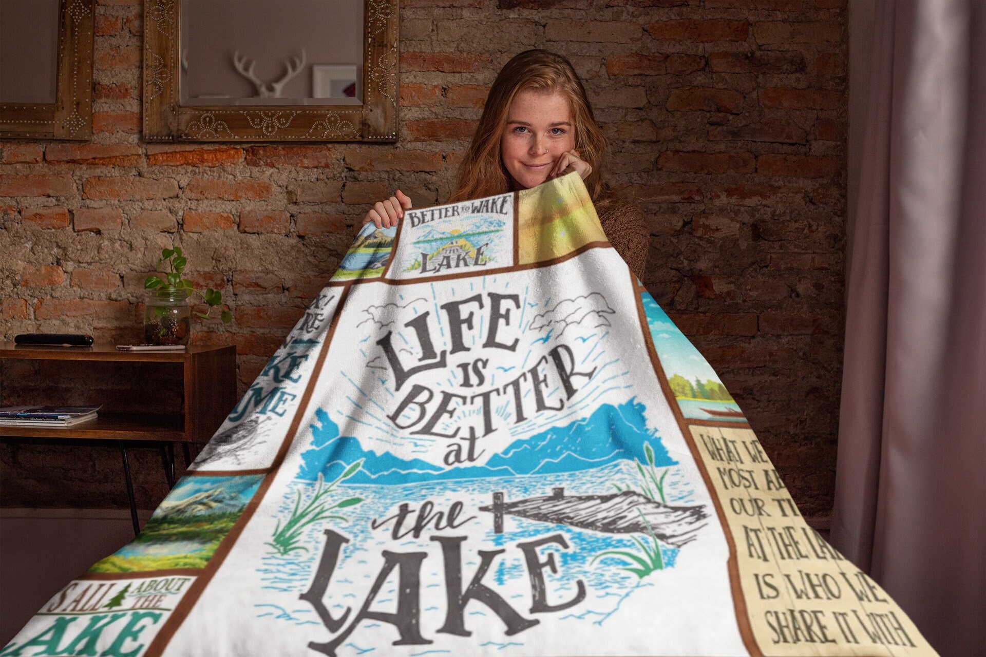 Lake Life Blanket Life is Better at the Lake Blanket Lake Etsy