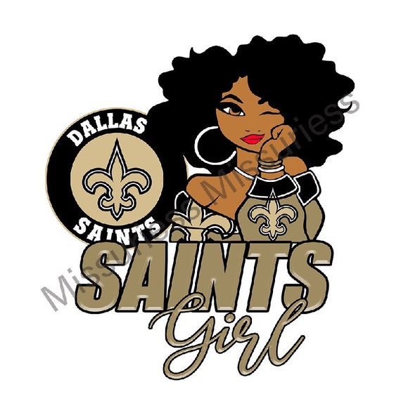 Saints Fashion Girl PNG Saints girl png Saints football Etsy