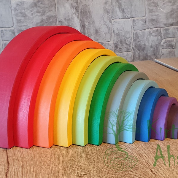 Shumee Rainbow Wooden Stacker main image 0
