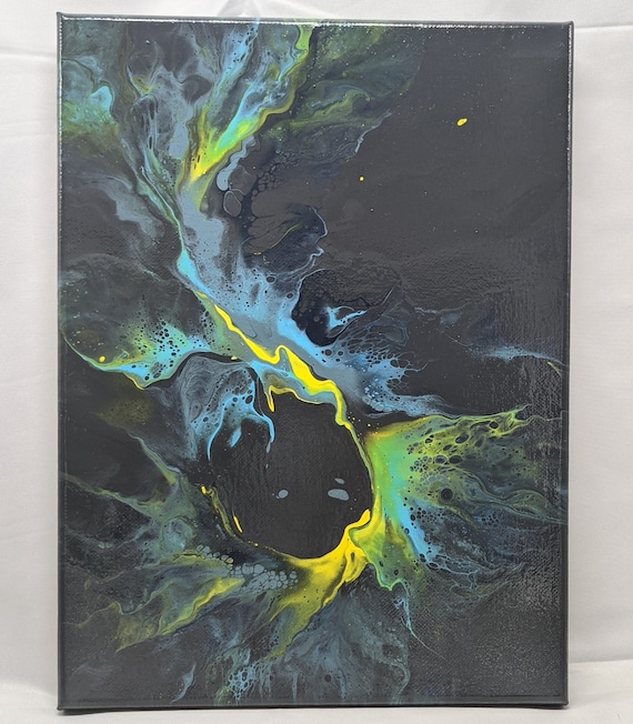 Oscar 9x12 Dutch Pour Acrylic Painting