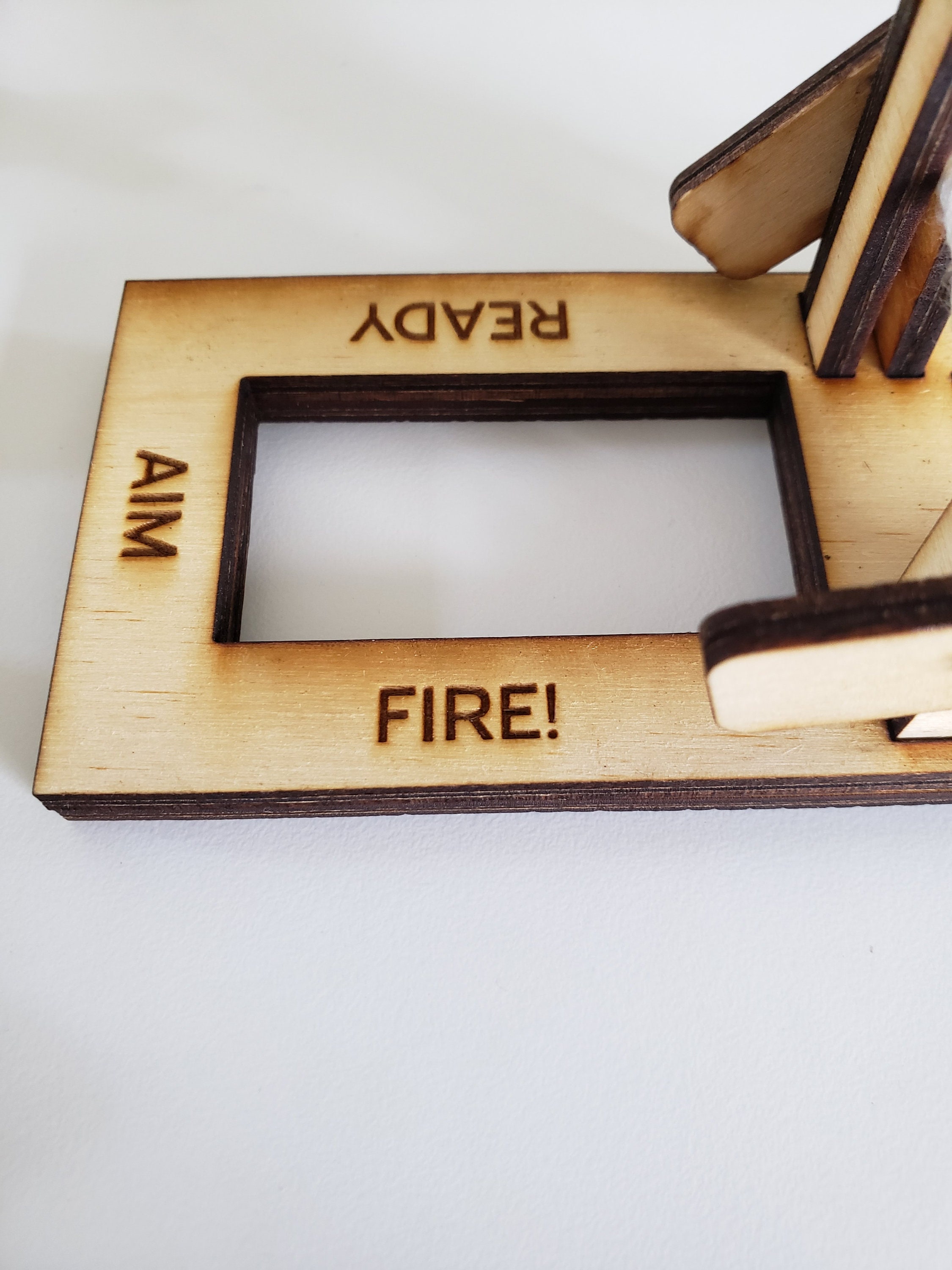 DIY Mini Catapult Kit Easy Assembly No Tools Needed, Wood Catapult