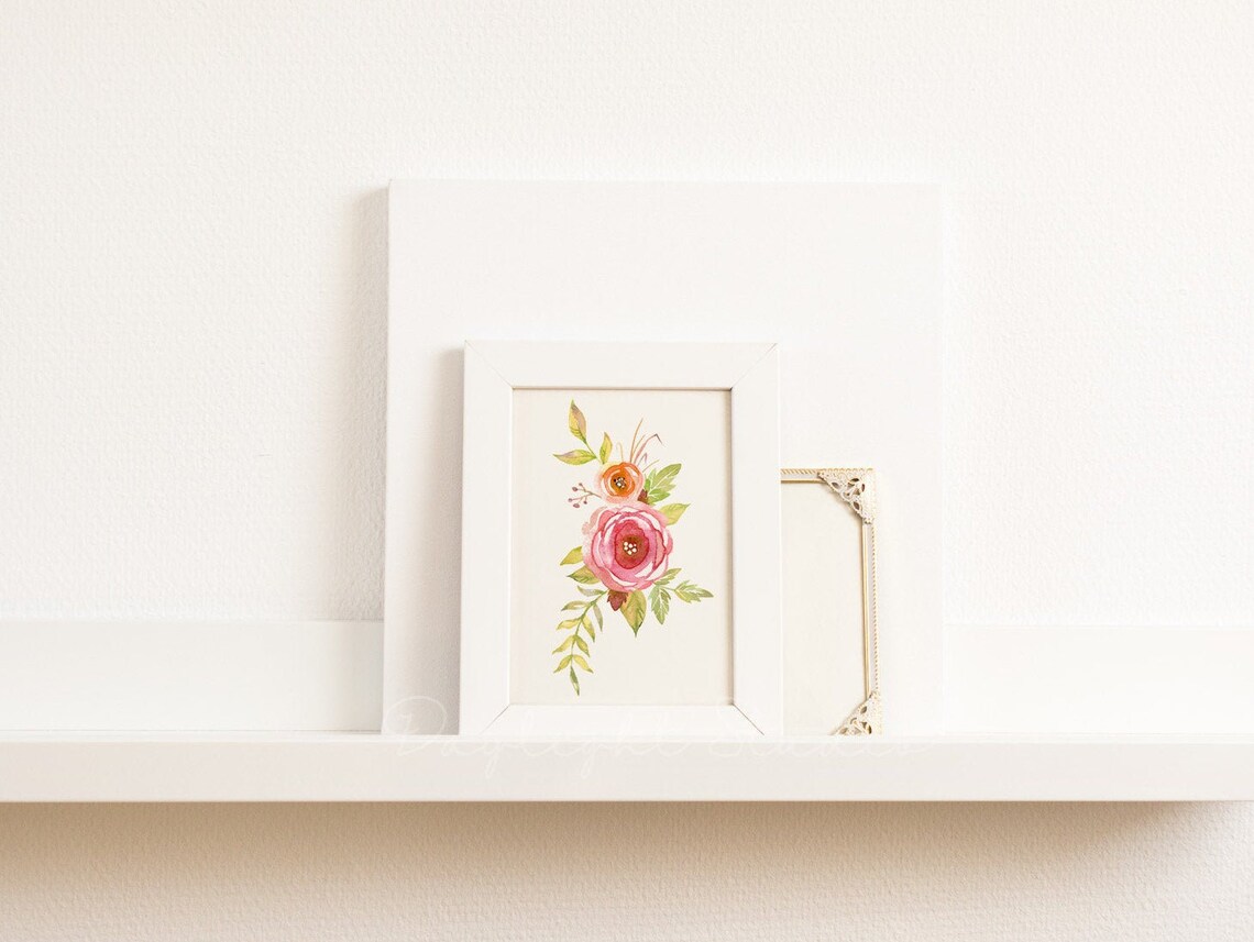 Download Minimalist Frame Mockup White A5 Frame Mockup Styled Picture | Etsy