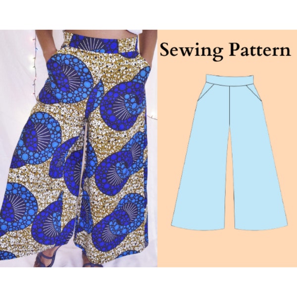 Womens Culottes PDF Sewing Pattern // Téléchargement instantané