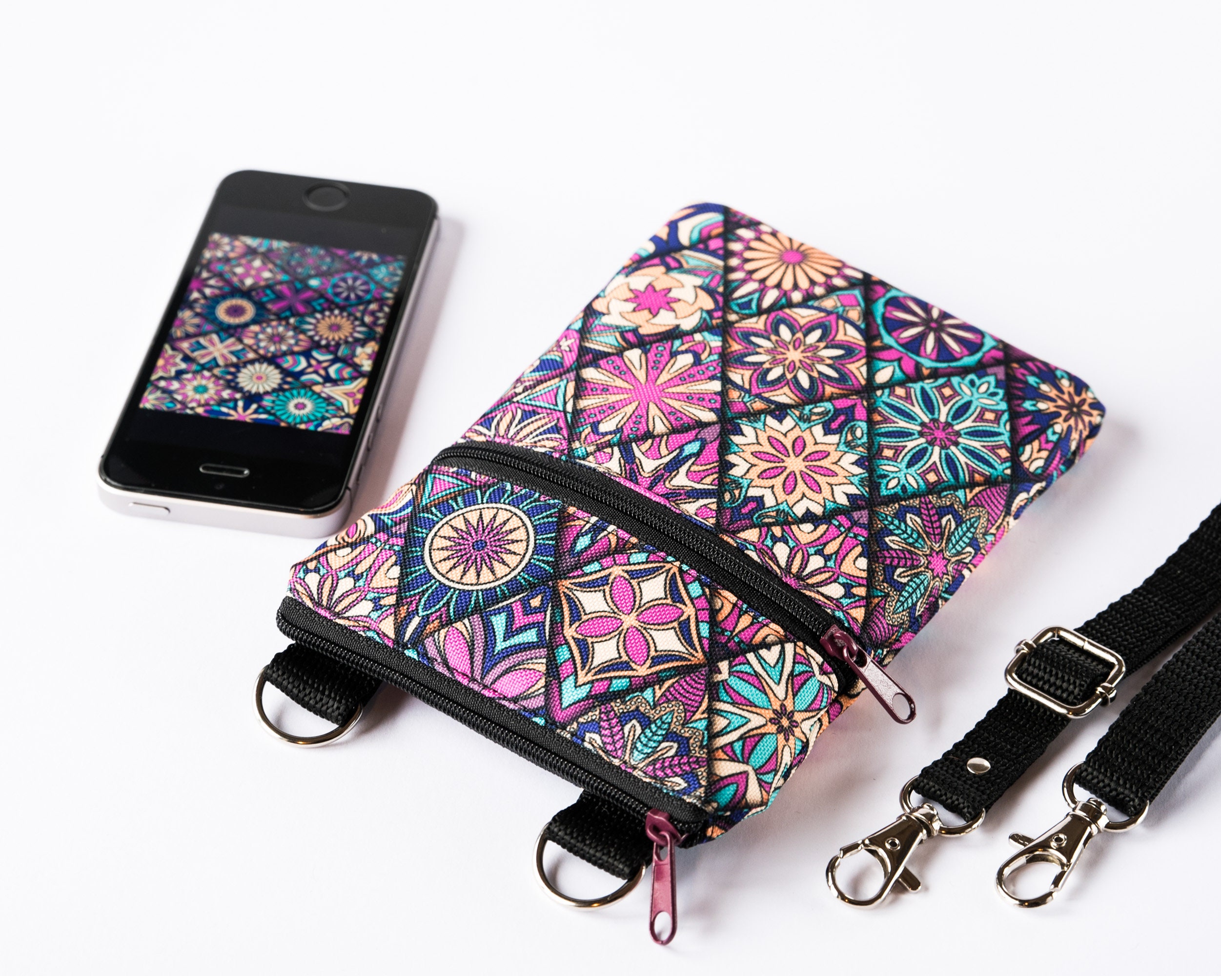 Neck Pouch Bag for Cell Phone, Travel Neck Purse for Mobile Phone