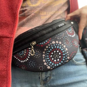 M Belt Bag | Cotton Belt Bag with Ethnic Print | Shoulder Bag | Bauchtasche | Banana Bag | Hippie | Festival Bag
