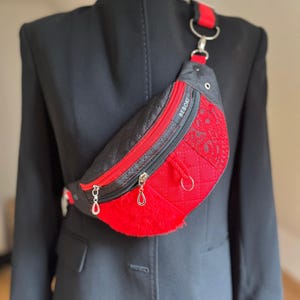 Fashion Fanny Color Wasserdichte Gürteltasche - Nylon Umhängetasche Damen In Rot Mit Diebstahlschutz
