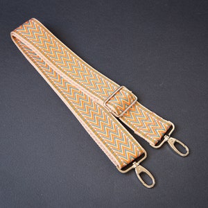 Adjustable Bag Strap: Handmade Chevron Woven Belt (5x133 cm)