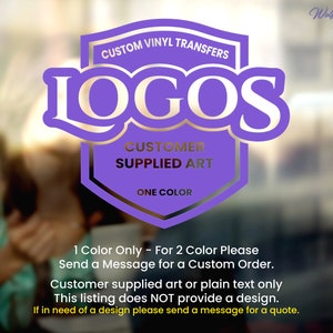 Custom Vinyl Logos - Create Your Own Decals | Cars, Trucks, Boats | Storefront, Glass, Bottles | Business Logos Lettering | Waterproof