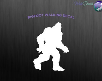 Bigfoot Walking Decal | Yeti - Sasquatch | Cars, Trucks, Boats, Windows, Laptops, Wood, Tumblers, Glass, Metal, Plastic