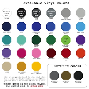 Custom Decals - Choose your Font, Color Size - Custom Vinyl Lettering Decals, Car Decals, Custom Stickers image 3