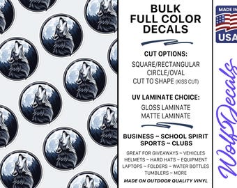 Bulk Custom Full Color Stickers | Printed Vinyl Decals | Bulk Printed Decals Stickers
