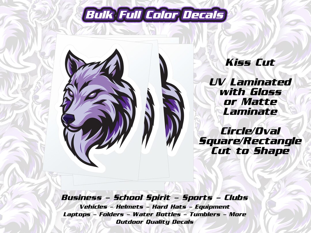 Bulk Custom Full Color Stickers | Printed Vinyl Decals | Bulk Printed ...