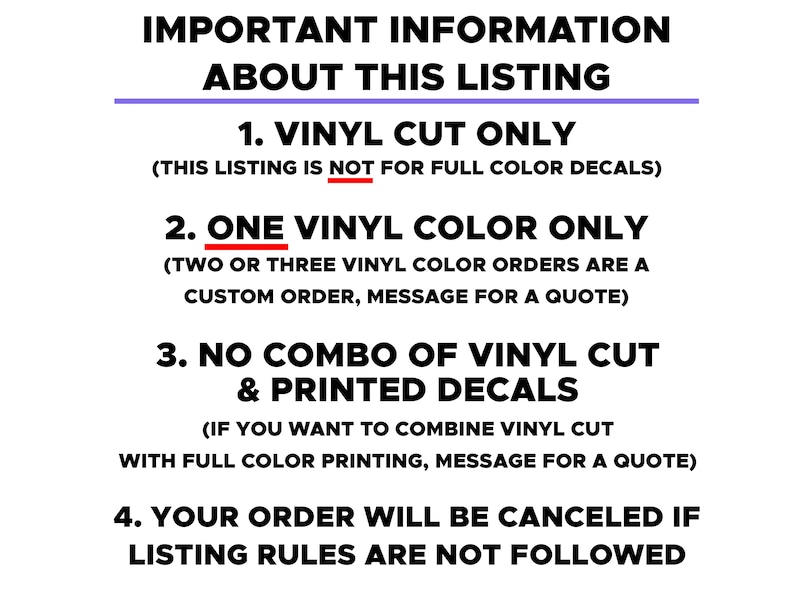 Custom Decals - Choose your Font, Color Size - Custom Vinyl Lettering Decals, Car Decals, Custom Stickers image 2