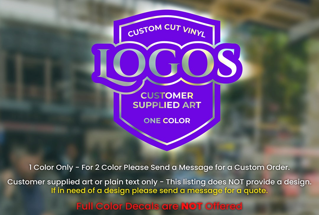Custom Vinyl Logos Create Your Own Decals Cars Trucks Etsy