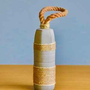 Handmade Cement Door Stop with Rope Handle: Modern Home Decor