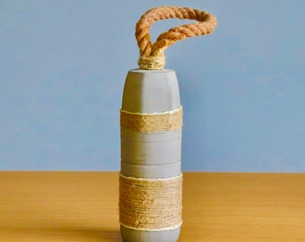 Handmade Cement Door Stop with Rope Handle: Modern Home Decor