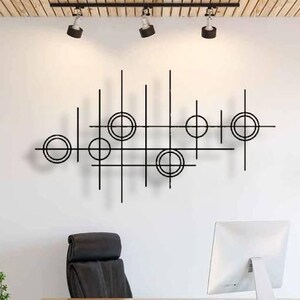 Geometric Metal Wire Wall Art: Modern Home Decor