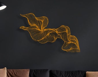 Copper Mountain Metal Wall Art: Abstract Modern Decor