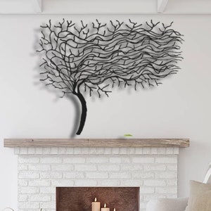 Metal Tree Wall Art: Modern Farmhouse Decor