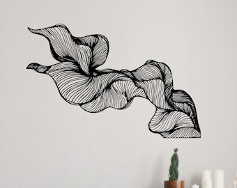Abstract Metal Wall Art: Mid Century Modern Decor