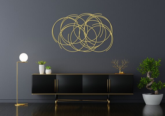 Gold Metal Wall Decor Indoor and Outdoor Home Decor Gold - Etsy