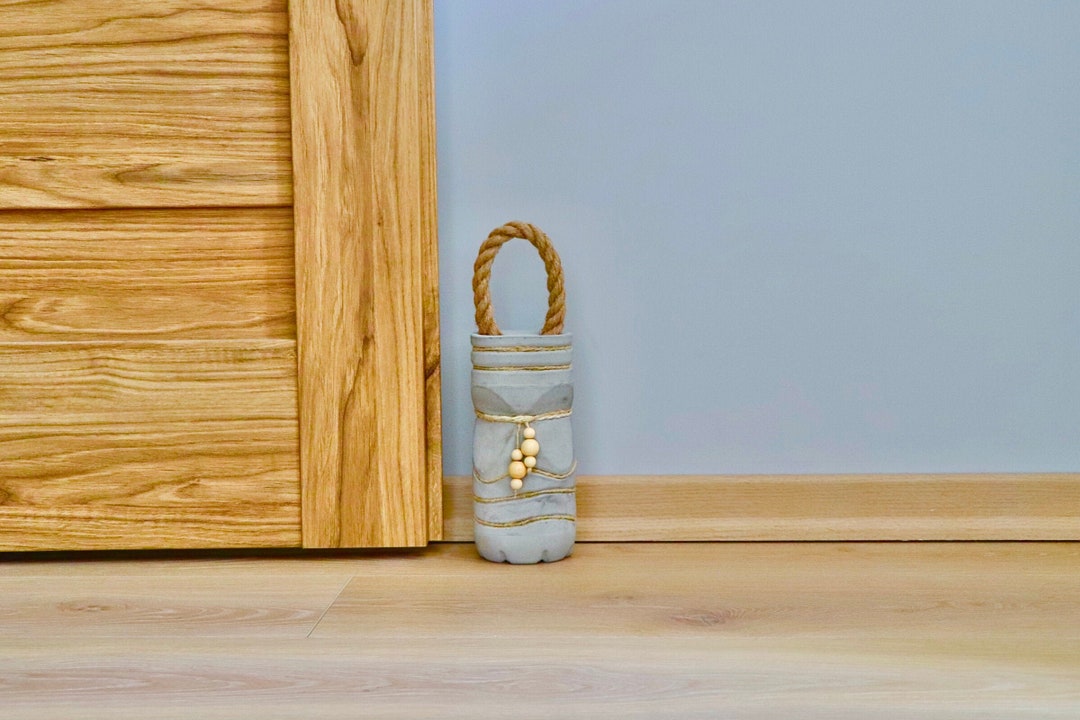 Heavy Door Stopper With Handle, Cement Door Holder, Scandinavian