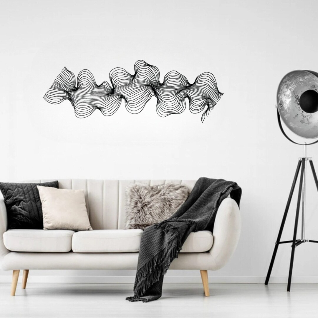 View of Modern Wall Hanging, Home Decoration Gift, Abstract Wall Sign, Wall ...
