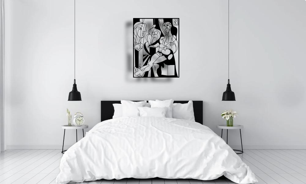 Picasso Abstract Frame for Wall, Contemporary Dining Room