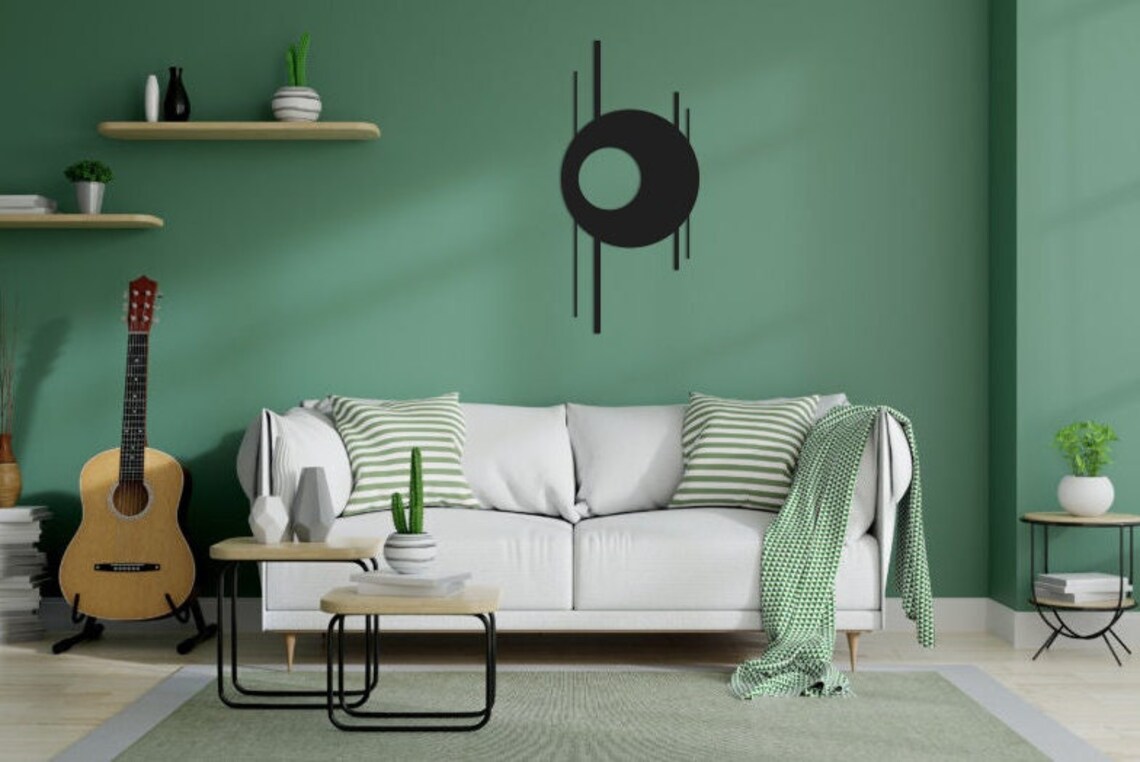 Black Metal Wall Decor Black Metal Wall Art Black Metal Etsy