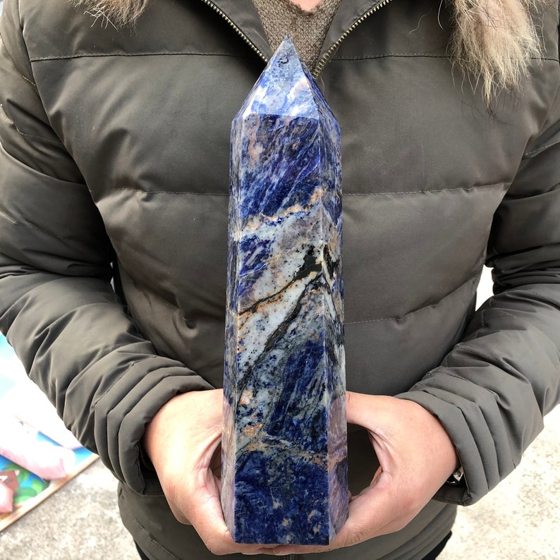 Natürlich Edelstein - Spitzen Geschliffen Poliert Steinarten Obelisk Heilstein E - Foto 6