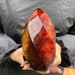 Natural carnelian jasper flame quartz Crystal obelisk wand specimen point healing random 1pc 