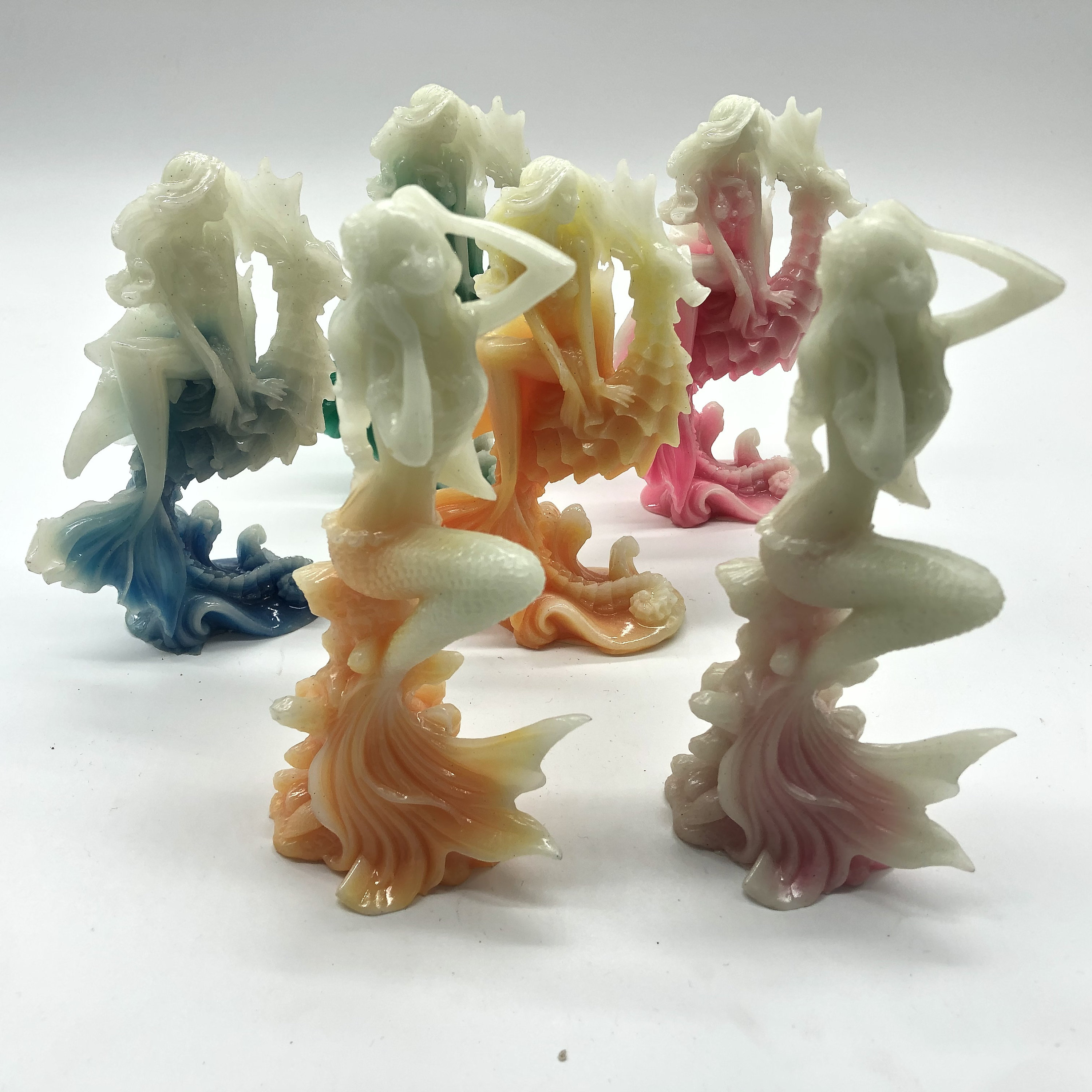 Luminous stones quartz crystal hand carved sexy mermaid Etsy