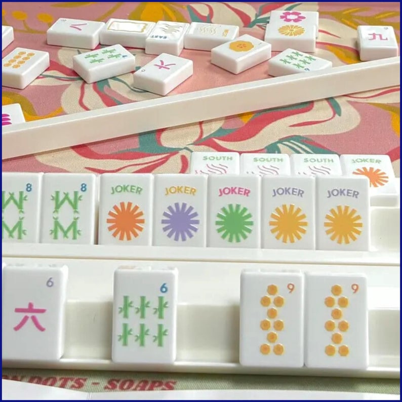 Tilly Tiles - Präglad konst Mahjong-plattset - Modern + Ljus kollektion bild 3