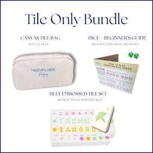 Tilly Tiles - Präglad konst Mahjong-plattset - Modern + Ljus kollektion bild 11