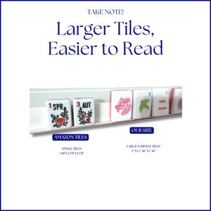 Tilly Tiles - Präglad konst Mahjong-plattset - Modern + Ljus kollektion bild 10