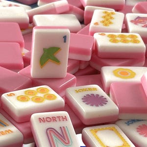Luna Tiles – Duży zestaw grawerowanych płytek mahjong z pamiątkami – Nowoczesna i jasna kolekcja (W MAGAZYNIE) zdjęcie 7