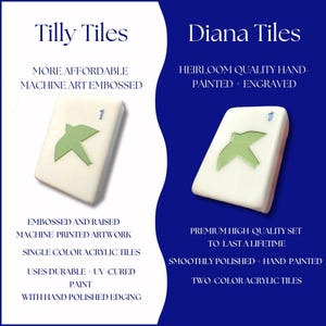 Tilly Tiles - Präglad konst Mahjong-plattset - Modern + Ljus kollektion bild 6