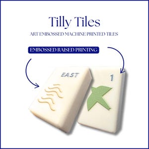 Tilly Tiles - Präglad konst Mahjong-plattset - Modern + Ljus kollektion bild 9